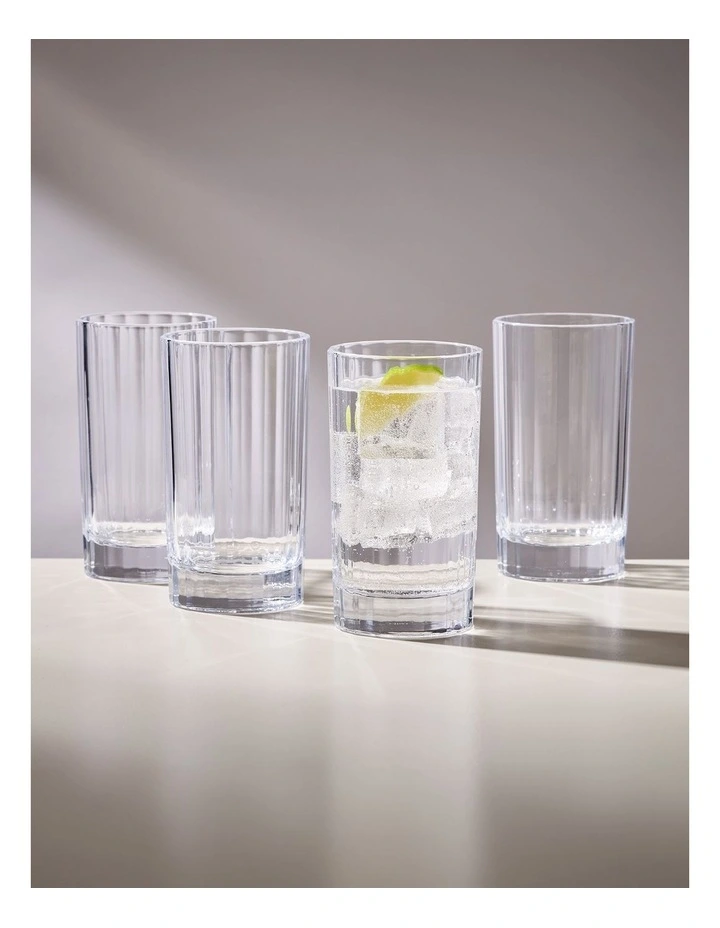 Richie Highball Glass Set 4 Piece 380ml in Clear image 3