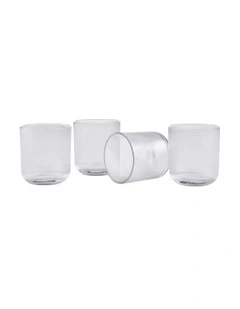 Koa Tumbler Set 4 Piece 370ml in Clear