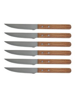 Salt&Pepper Industry Steak Knife 6 Pack in Natural