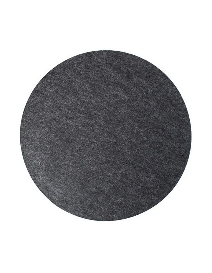 Dine Felt Placemat 38cm in Charcoal image 1