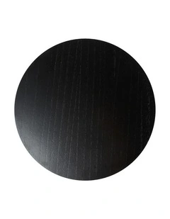 Dine Wood Veneer Black Placemat 38cm