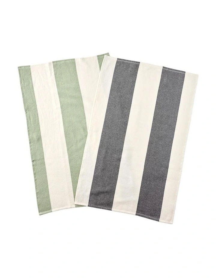 Henry Tea Towels 45x75cm in 2 Piece image 1