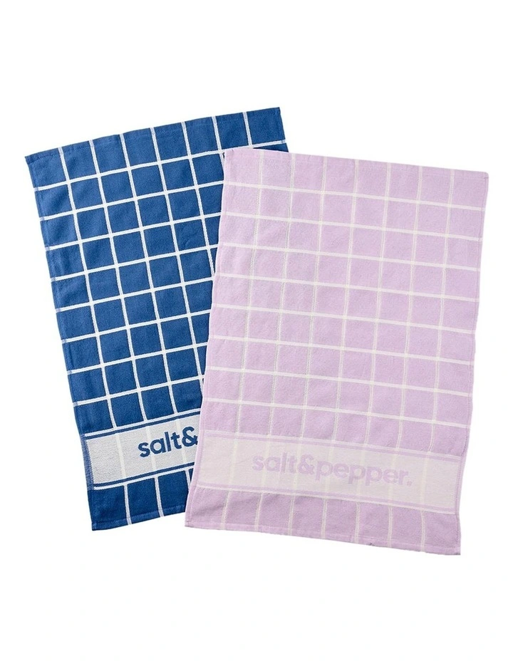Signature Tea Towel 2 Piece in Multi image 1
