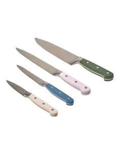Chop Coloured Knife Set of 4 in Multi