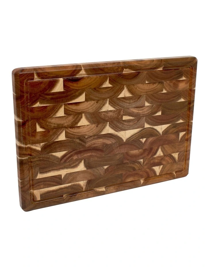 Industry Endgrain Carving Board 50x35cm in Natural image 2