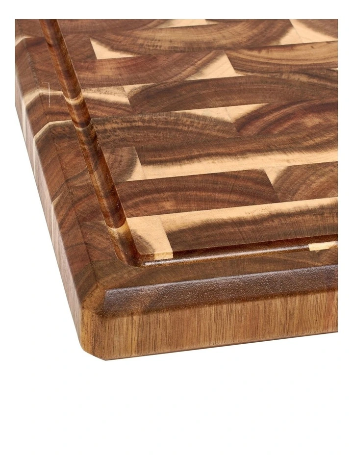 Industry Endgrain Carving Board 50x35cm in Natural image 4
