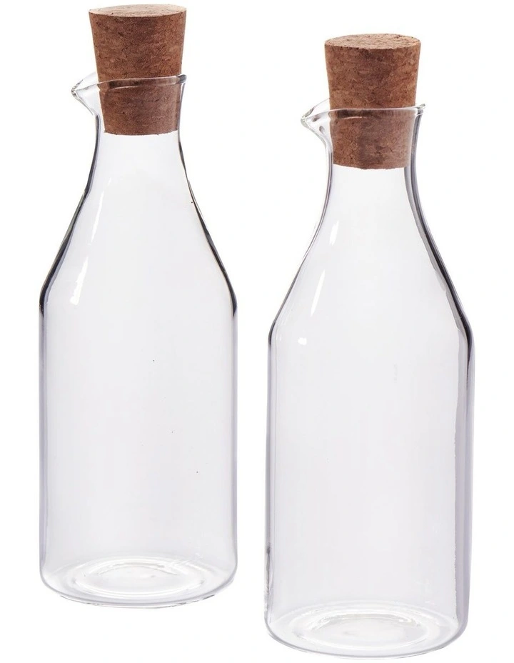 Grind Oil/Vinegar Bottle 430ml 2 Set in Black image 1