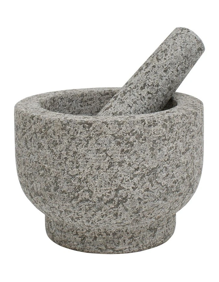 Gring Mortar & Pestle Granite 14X14X10cm in Grey image 1