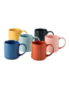 Ellie Mug 6 Piece Set in Assorted