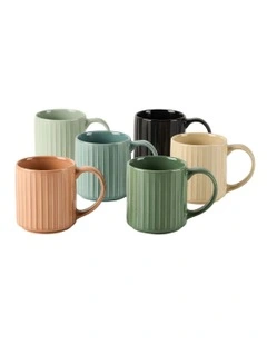 Ellie Mug 6 Piece Set in Earth