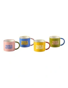 Sunnie Espresso Cups 4 Pack in Multi