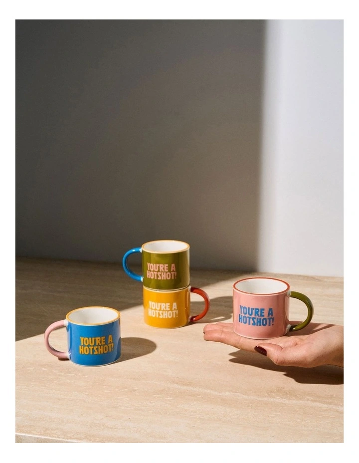 Sunnie Espresso Cups 4 Pack in Multi image 2