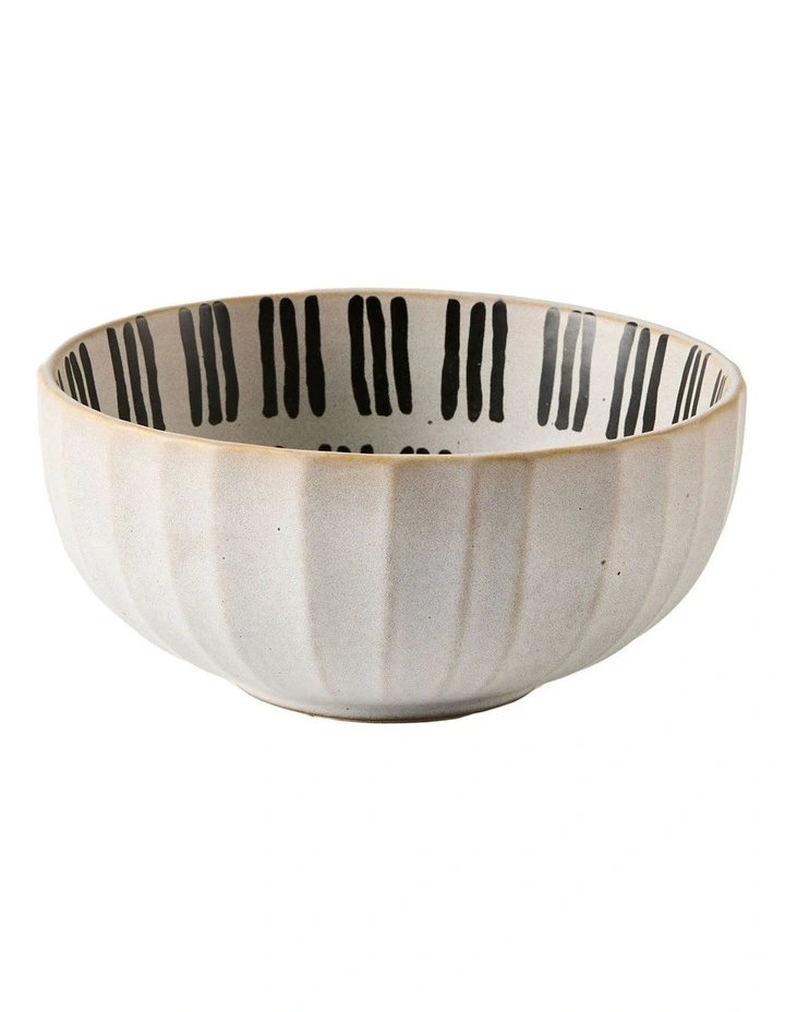 Kimmie Noodle Short Stripe Bowl in Multi image 1