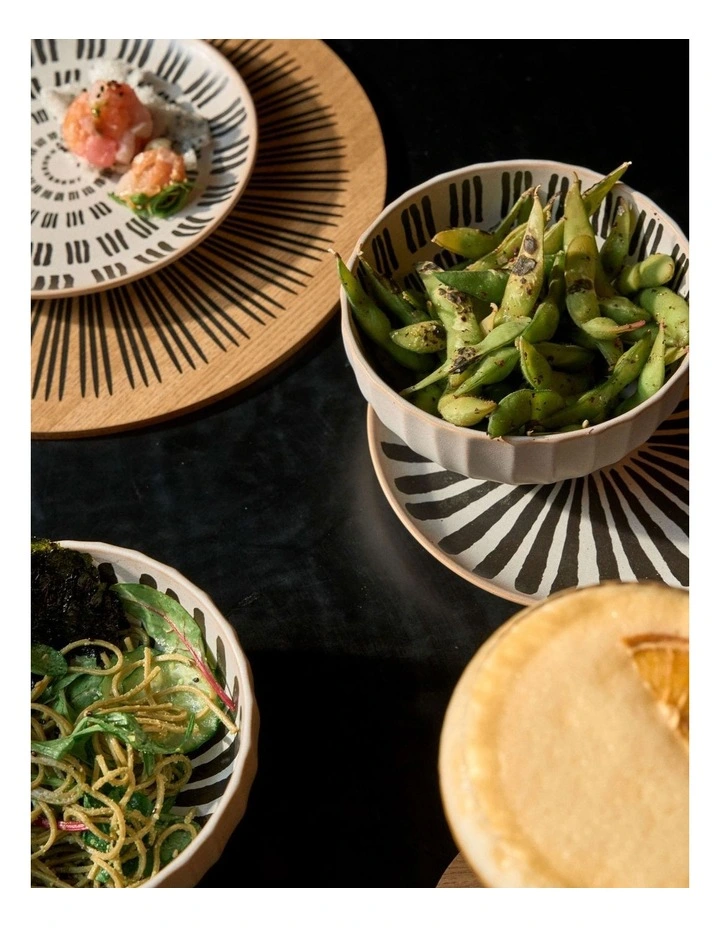 Kimmie Noodle Short Stripe Bowl in Multi image 3