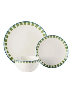 Winnie Dinner Set 12 Pieces in Blue/Green