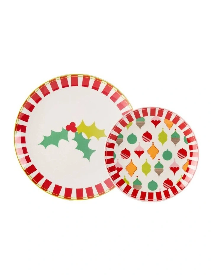 Jollie Plate Set 8 Pieces in Red image 1