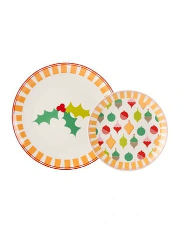 Jollie Plate Set of 8 Piece in Yellow