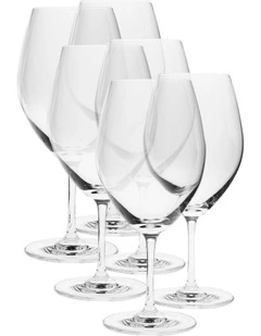 Frankie Red Wine Glass Set 6 Piece in Clear