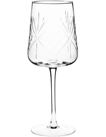 Jonnie Wine Glass Set 4 Piece in Traditional Clear