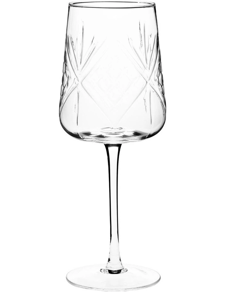 Jonnie Wine Glass Set 4 Piece in Traditional Clear image 2