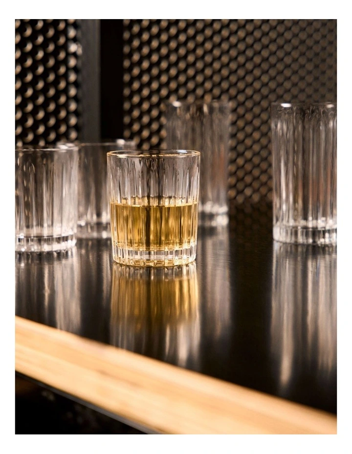 Jonnie Tumbler Set of 4 in Linear Clear image 3