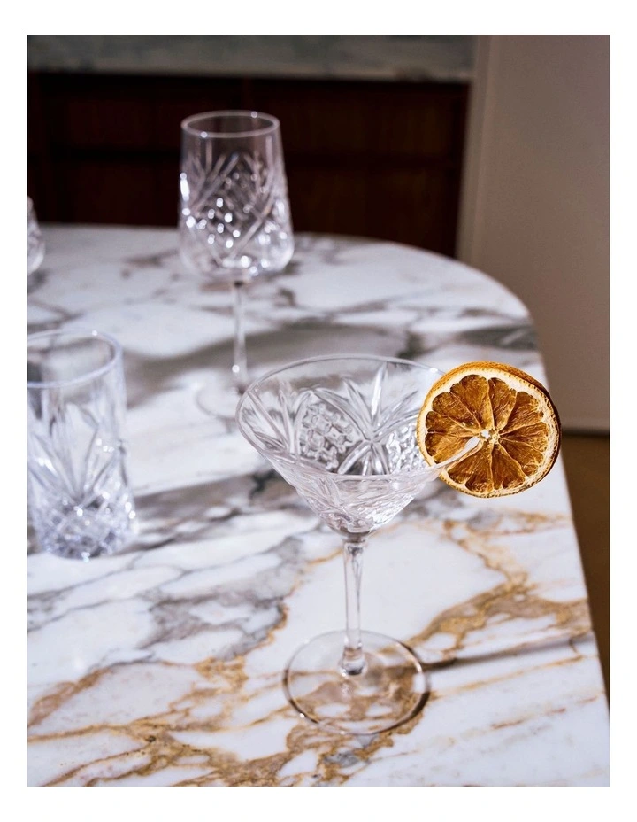 Jonnie Martini Glass Set Of 4 in Traditional Clear image 3