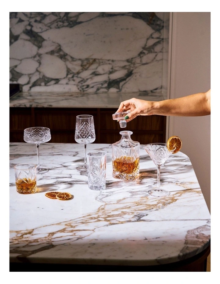 Jonnie Martini Glass Set Of 4 in Traditional Clear image 4