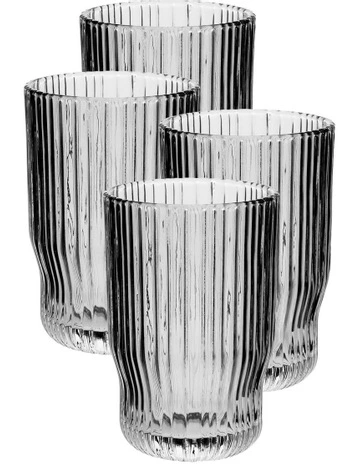 Rubie Tumbler Set Of 4 in Grey