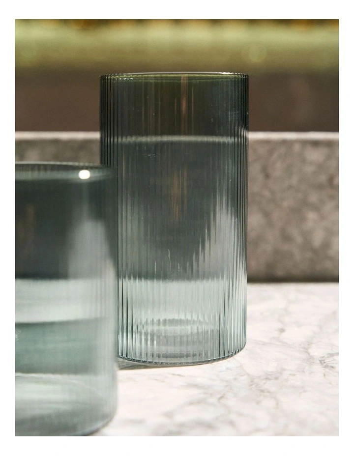 Sadie High Ball Glass Set 4 Piece in Green image 3