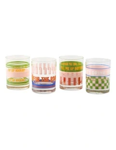Sunnie Tumbler Set 4 Piece in Multi