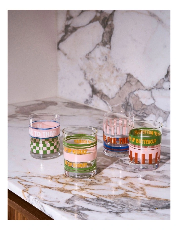 Sunnie Tumbler Set 4 Piece in Multi image 3