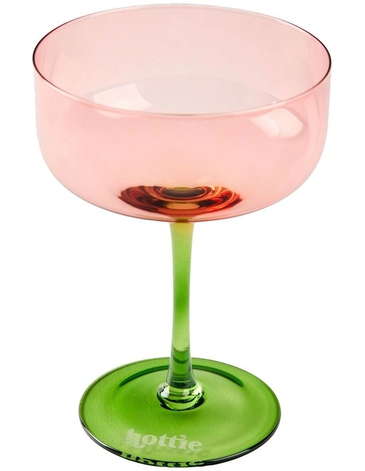 Sunnie Coupe Glass Set 2 Piece in Pink image 2