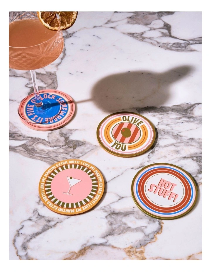 Sunnie Coasters 4 Pack in Multi image 3