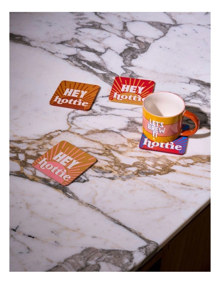 Sunnie Coasters 4 Pack in Hey Hottie image 3
