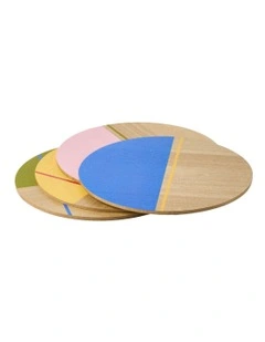 Sunnie Round Placemats 4 Pack in Half Dipped