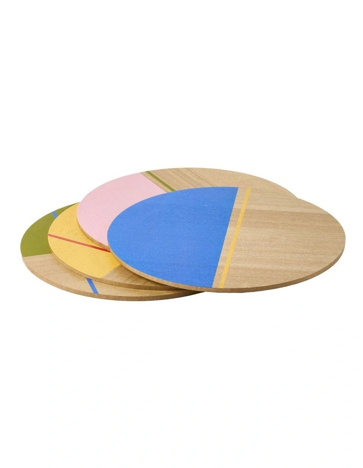 Sunnie Round Placemats 4 Pack in Half Dipped image 1
