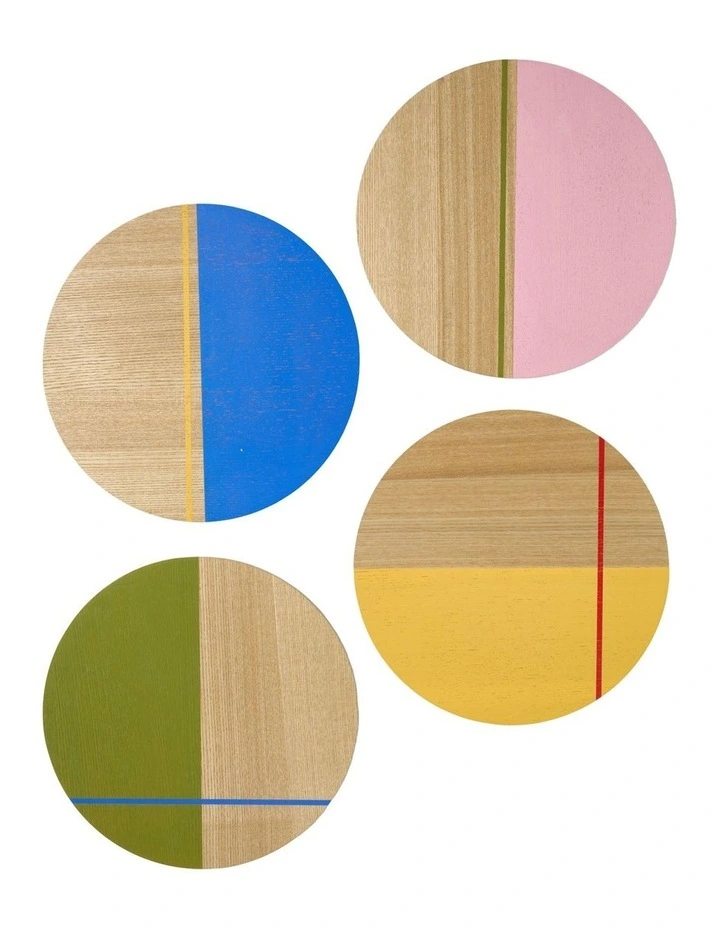 Sunnie Round Placemats 4 Pack in Half Dipped image 2