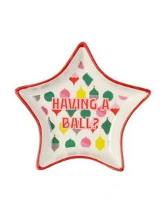 Jollie Star Shaped Serving Plate 11cm in Having A Ball