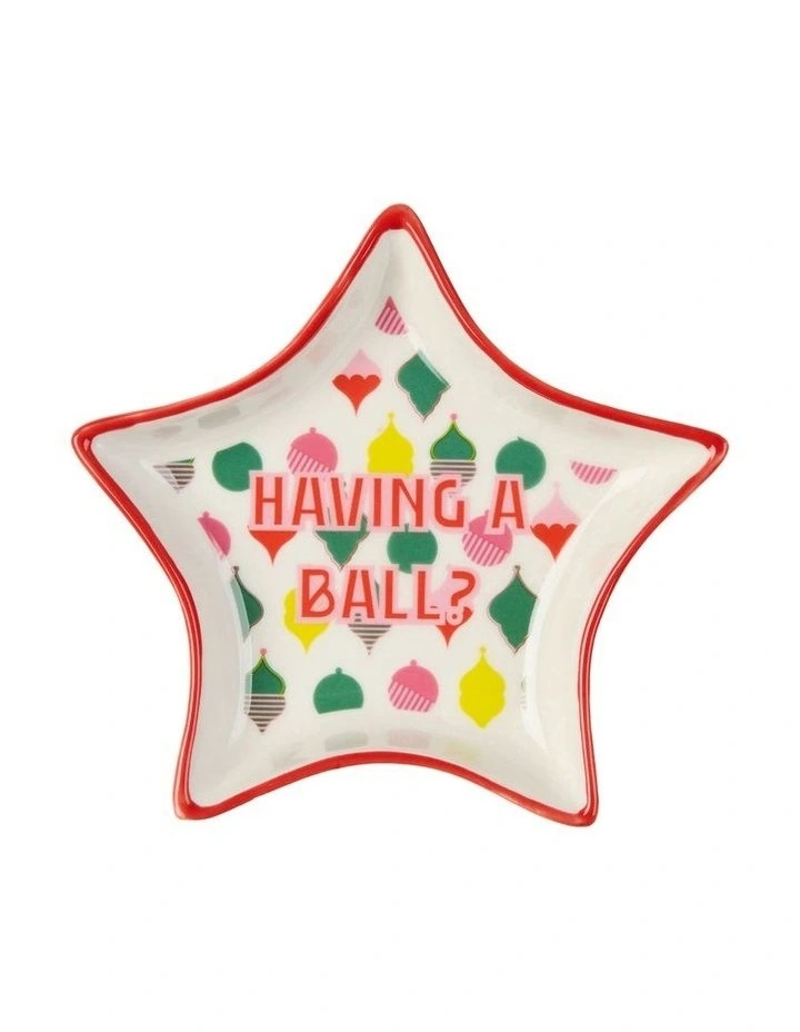 Jollie Star Shaped Serving Plate 11cm in Having A Ball image 1
