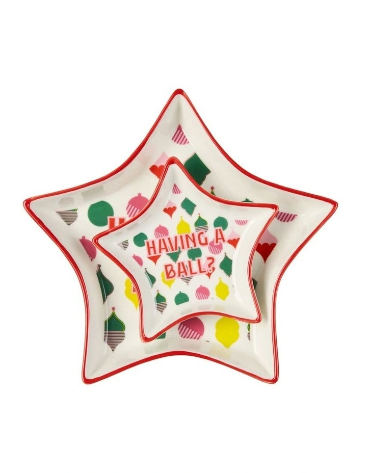 Jollie Star Shaped Serving Plate 11cm in Having A Ball image 2