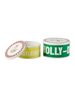 Jollie Cake Tin Set 2 Pieces in Multi