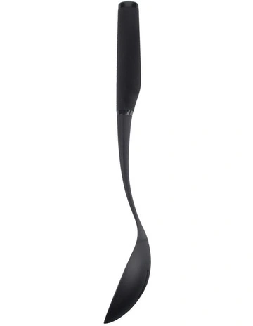 Soft Touch Nylon Slotted Spoon in Black
