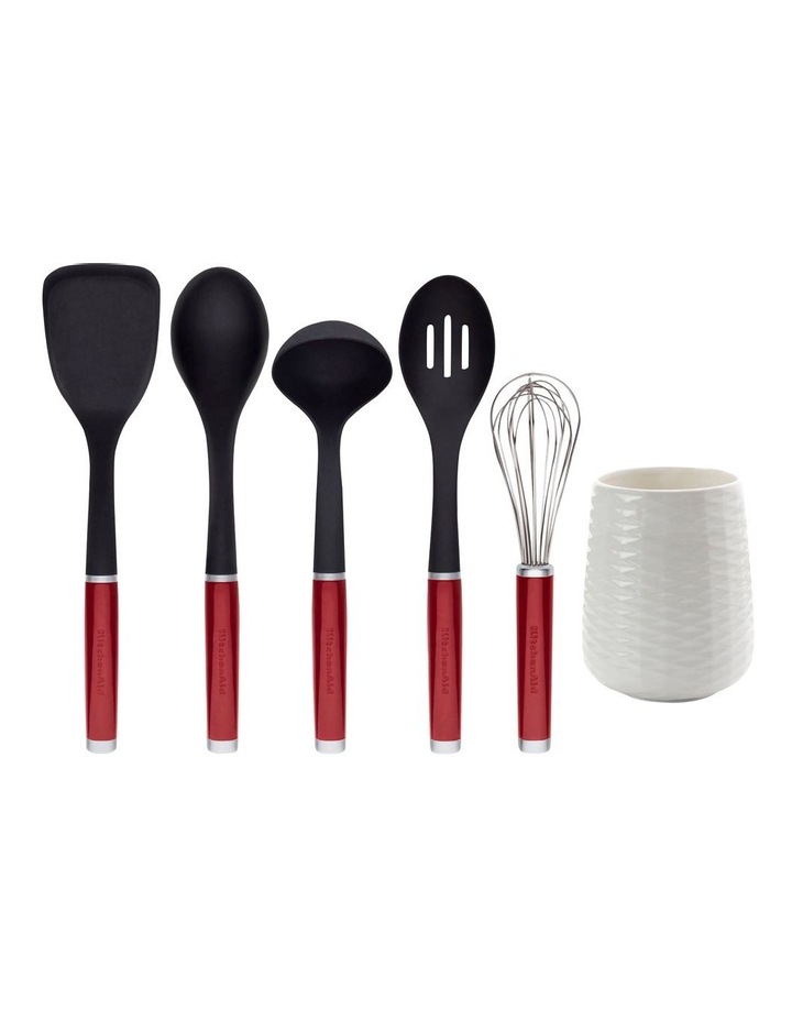 Kitchenaid Utensil Crock Set 6pc Empire Red Myer