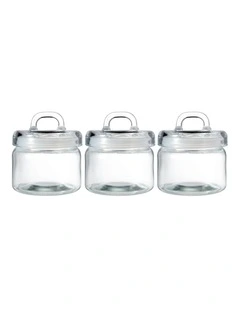 Refresh Canister Set 750ml 3 Piece in Clear