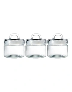 Refresh Canister Set 750ml 3 Piece in Clear