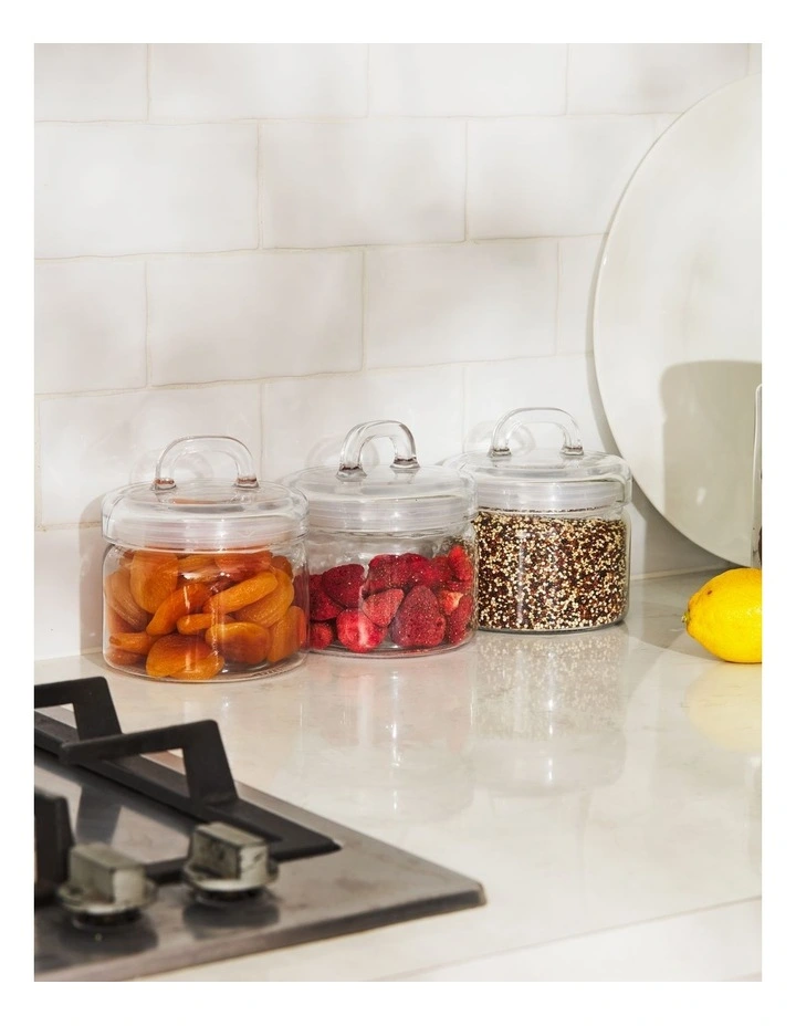 Refresh Canister Set 750ml 3 Piece in Clear image 5
