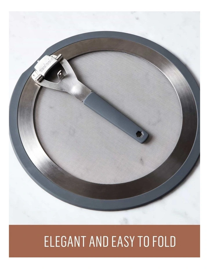Universal 24/32cm Splatter Guard in Stainless Steel image 6