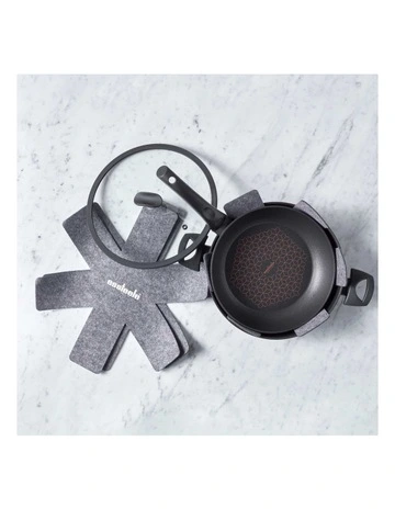 Felt Pan Protectors Set of 3 in Grey