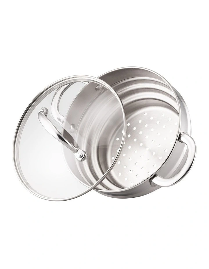 RACO Steel Essentials Stainless Steel Induction Universal Steamer With Lid 16/18/20cm image 1