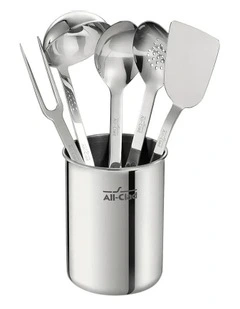 Stainless Steel Tool Set in Silver